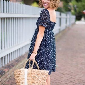 ANTHROPOLOGIE Maeve Vintage Style Eyelet Dress 0